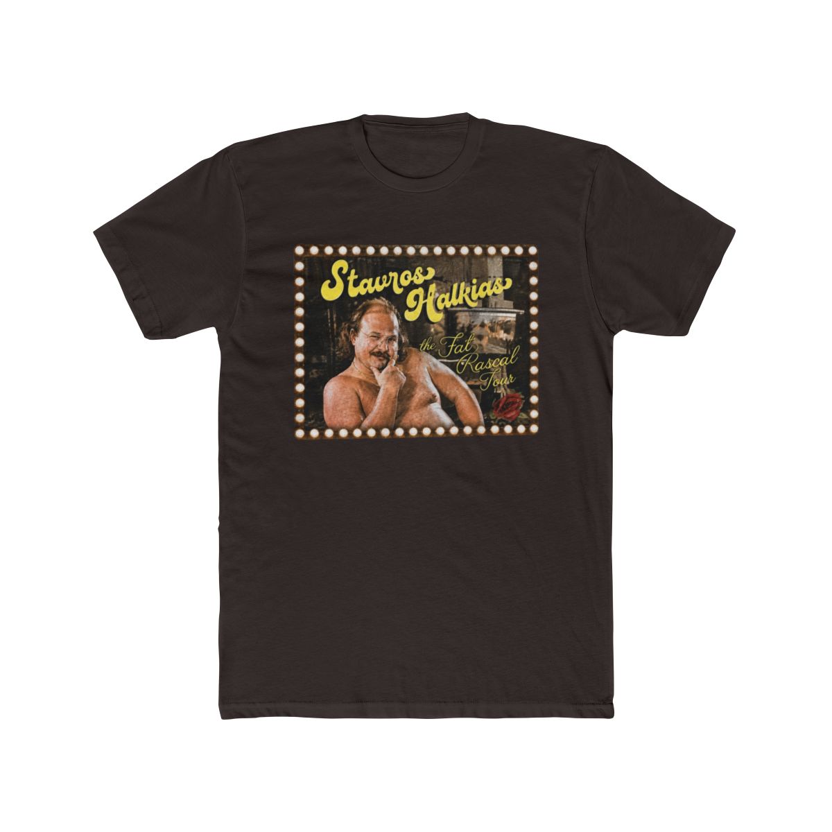 Stavros Halkias T Shirt Sz XL Black Official Tour Merch Savvy World Comedy Promo - alternate angle 2, merchandise