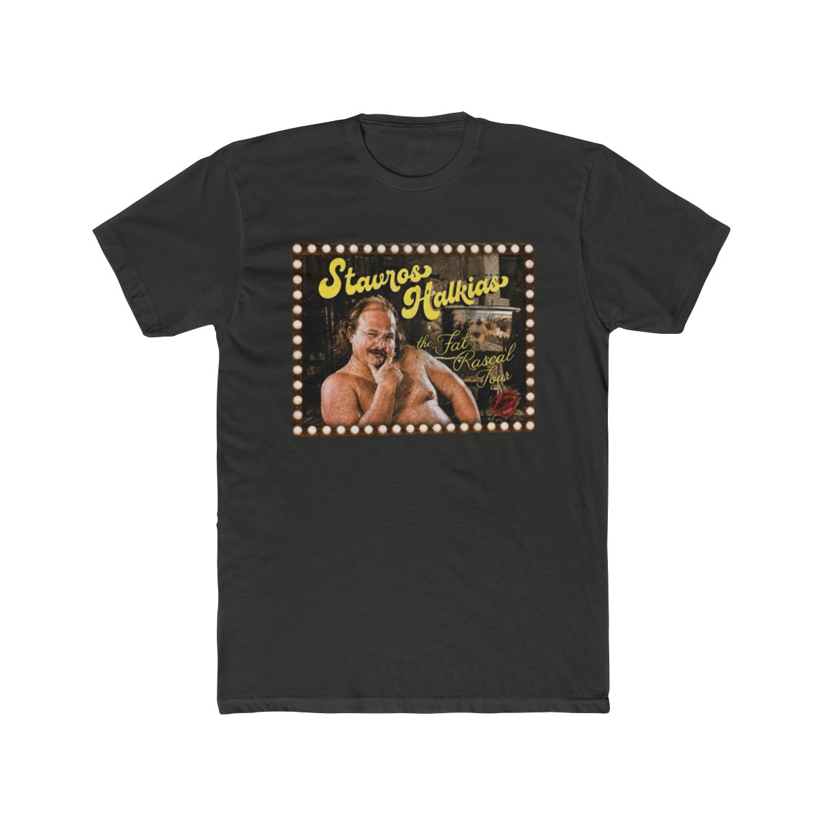 Stavros Halkias T Shirt Sz XL Black Official Tour Merch Savvy World Comedy Promo - alternate angle 5, merchandise