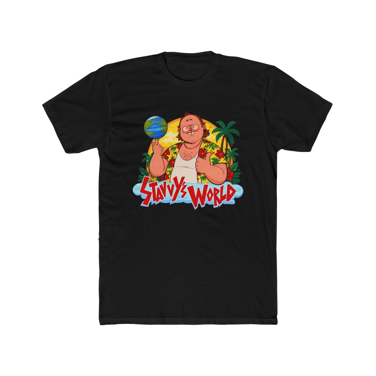 Stavros Halkias Stavvy's World Tee | Custom prints store | T-shirts, face masks - alternate angle 3, merchandise