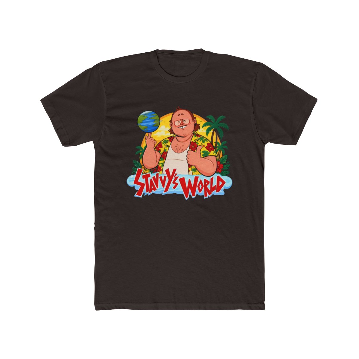Stavros Halkias Stavvy's World Tee | Custom prints store | T-shirts, face masks - alternate angle 2, merchandise