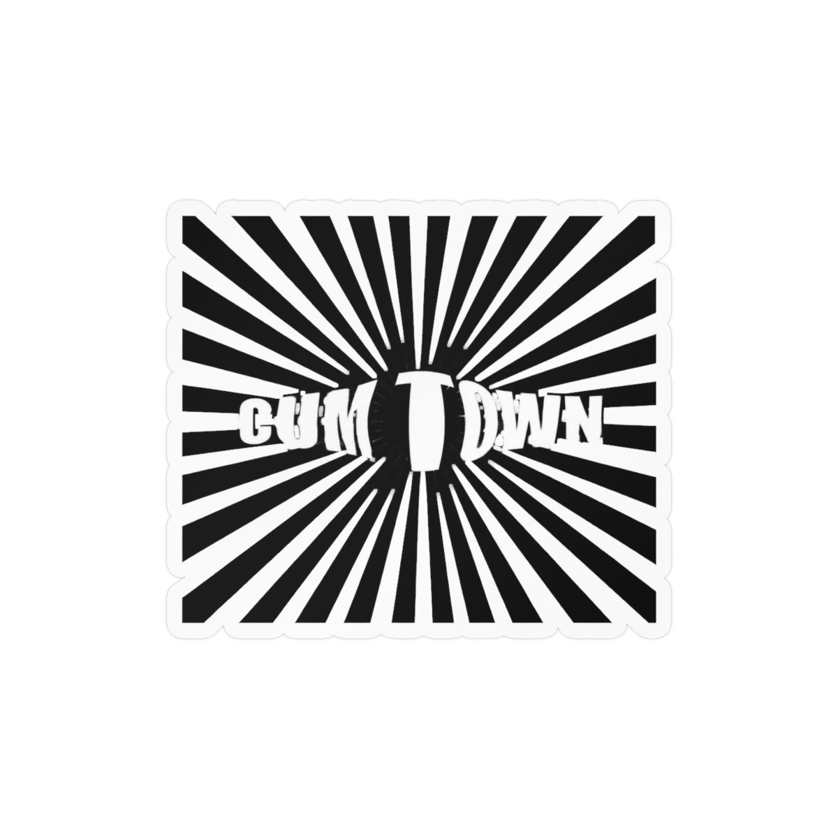 Cum Town Sticker | Funny Podcast Fan Vinyl Decal | Stavros Halkias - Official Stickers merchandise